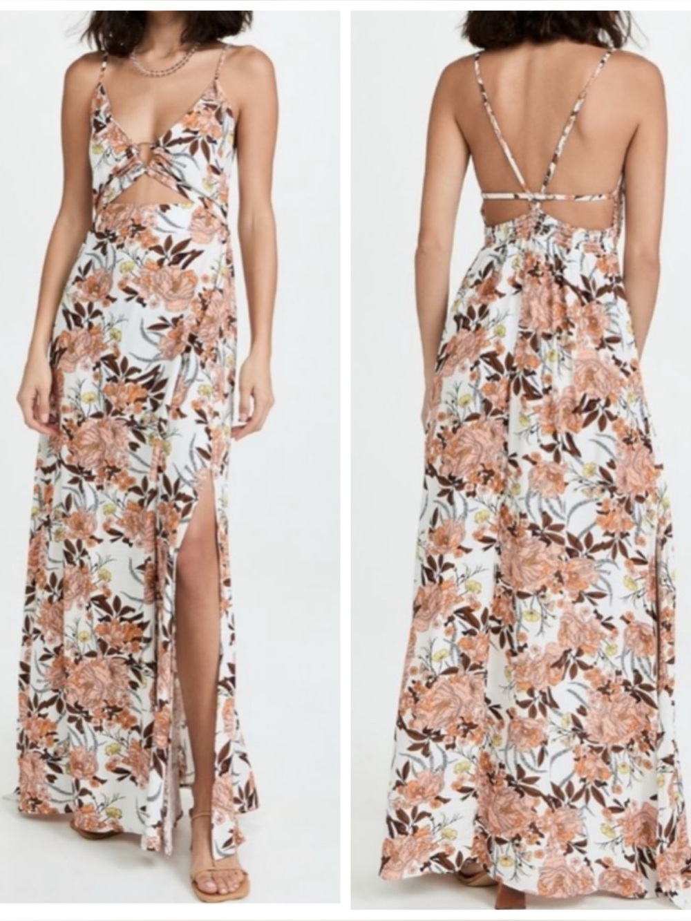 Maaji Cremon Aurora Tropical Floral Long Dress or Cover-up - Picture 14 of 15